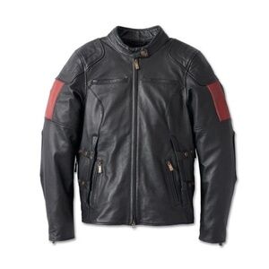 Harley Davidson 120th Anniversary Nostalgia Triple Vent Leather Jacket XS